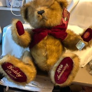 Collectors edition, 100th anniversary limited edition teddy bear 1902 to 2002.